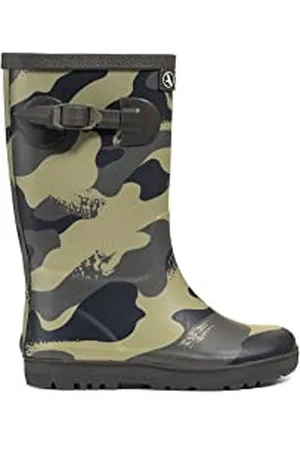 Aigle Orzeł Woody-Pop PT 2, buty przeciwdeszczowe chłopiec unisex Kinder, Camou/Khaki, 34 EU