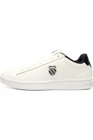 K-Swiss Męskie buty sportowe Court Shield II, WHT/BLK/DECMBRSKYGRY, 44,5 EU, , 44.5 eu