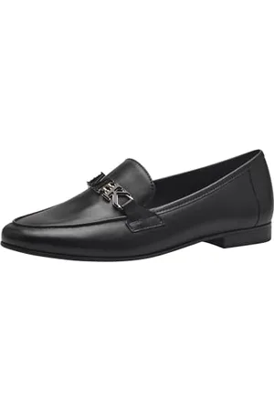 Marco Tozzi Damskie by GMK, skóra, Feel ME wkładka, miękka wyściółka wewnętrzna, 2-84200-42 pantofle, czarne nappa, rozmiar 38 EU, , 38 EU