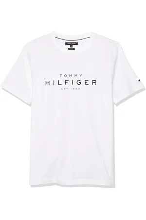Tommy Hilfiger Męska koszulka Big RWB Hilfiger TEE MW0MW37448 S/S, biała, M, , M