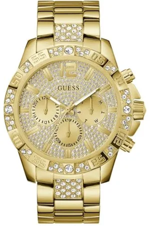 Guess Męski zegarek kwarcowy z wieloma tarczami z paskiem ze stali nierdzewnej GW0796G2, , Jeden rozmiar, GW0796G2-AMZUK