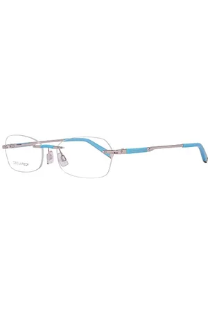 Dsquared2 Dsquared DQ5044 016-54 -17-135 D kwadratowe oprawki okularów DQ5044 016-54 -17-135 prostokątne oprawki okularów 54, srebrne