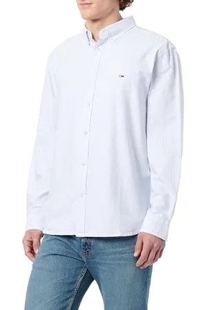 Tommy Hilfiger Koszula męska w paski Oxford Slim Fit, , XXL