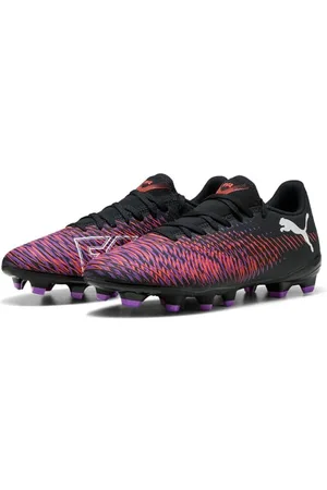 PUMA Damskie buty piłkarskie Future 8 Play FG/AG WN, czarno-biało-świecące czerwone, 3,5 UK, Czarny biały świecący czerwony, 36 EU