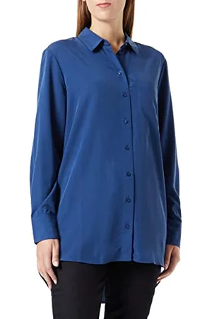 QS by s.Oliver Damska bluzka Twill, z mieszanki wiskozy, , 32