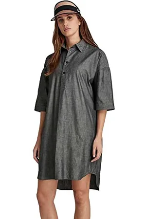G-Star RAW Damska sukienka koszulowa Ss, Czarny (Jet Black D105-a814), M