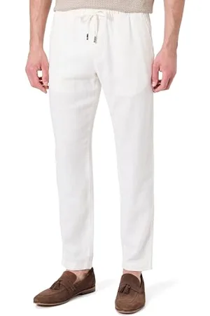 Tommy Hilfiger HARLEM SORONA LINEN MW0MW38801 Chino, biały, 36W/28L, , 36W / 28L