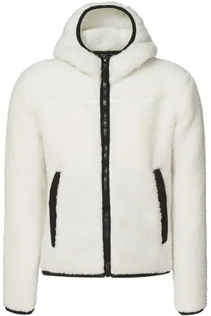 ROCK EXPERIENCE REJC00871-Z269 Beaver Hoodie FZ Junior Fleece Unisex - Dziecko Długa koszulka 0006 Marshmallow + 0208 Caviar 6/116, , 116
