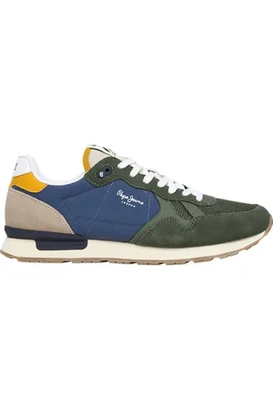 Pepe Jeans Męskie buty sportowe BRIT CAMP M, zielone (oliwkowa zieleń), 40 EU, , 7 UK
