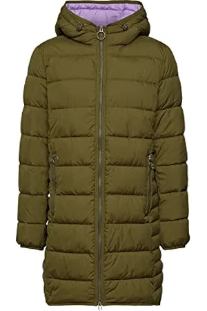 ESPRIT Edc by Kurtka damska 082cc1g301, zielony khaki, S