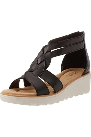 Clarks Damskie jasne sandały Jillian, - - 39 EU