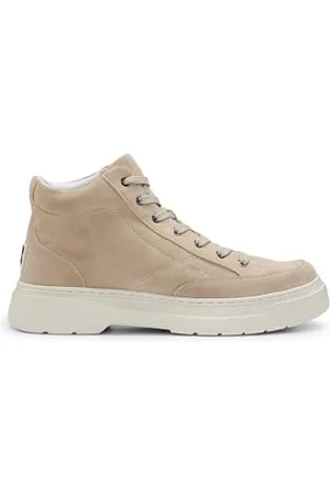 HUGO BOSS Męski Urian_Hito_sd High_Top, średni beżowy, 44 EU, , 44 EU