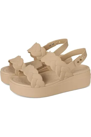Crocs Damskie sandały Brooklyn Woven Upper Lw , 8, Złamana biel