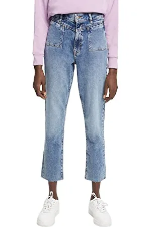 ESPRIT Damskie Spodnie Jeansy 102CC1B304, 901BLUE Dark WASH, 3228