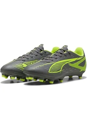 PUMA Unisex Ultra 5 Play FG buty piłkarskie, matowe, postarzane, srebrno-żółte, postarzane srebro, 40 EU, Matowy postarzany srebrny żółty alert postarzane srebro, 47 EU