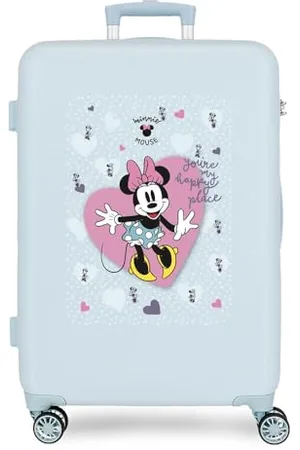 Disney Joumma Minnie My Happy Place Walizka Średnia Niebieska 46 x 65 x 23 cm Twardy 2,62 kg Zamek szyfrowy z boku ABS 2,62 kg 56LExtensible, , Talla única, średnia walizka