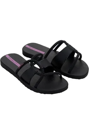 Ipanema Damskie sandały DIVERSA Slide AD, czarne/fioletowe, 39 EU, , 39 EU