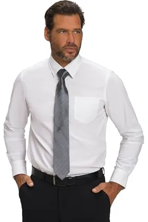 JP 1880 Męska koszula Flexnamic, kołnierz kent, nowoczesny krój basic fit, , 3XL