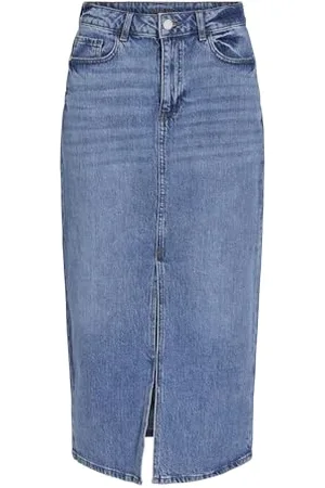 VILA VIJAF HW MIDI Denim Skirt-NOOS, , 42