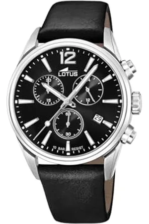 Lotus Męski chronograf kwarcowy zegarek ze skórzanym paskiem 18691/3