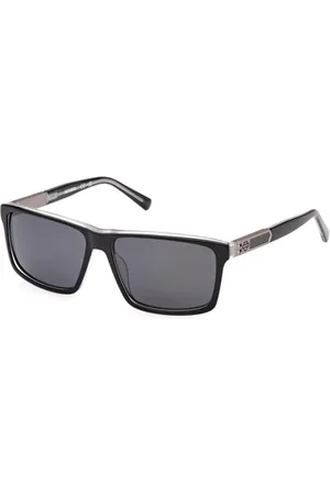 Harley davidson HD0977X męskie, lekkie okulary przeciwsłoneczne, prostokątny kształt soczewki, spolaryzowane zielone soczewki, ciemna Hawana, , Lenti Fumo Polarizzato