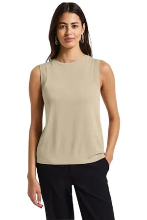 Street one LTD QR Jersey top w.Chiffon Shoulder 46, , 46