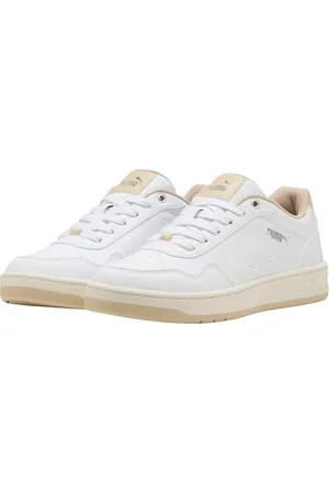 PUMA Damskie trampki Court Classy, białe tosty migdałowe, 3,5 UK, Biały prażony migdał, 36 EU