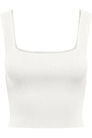 ONLY Onltatianna Sl Cropped Square Neck KNT damskie, , XS