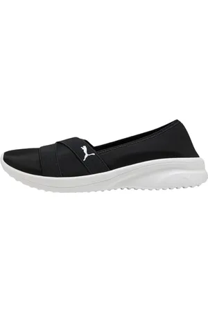 PUMA Damskie buty sportowe Adelina 2, czarno-białe, 37 EU, Czarna , biała , 38.5 EU