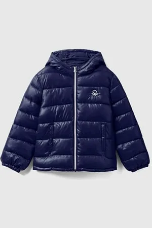 Benetton Kurtka 2EO0CN012 Kurtka, Ciemnoniebieski 252, S Dziewczynka, , S