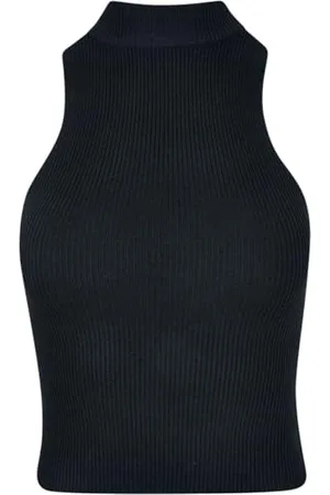 Urban classics Ladies Short Rib Knit Turtleneck Top damski top Basics, Streetwear, , L