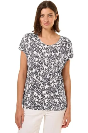 CECIL TOS Minimal AOP Deco ShoulderT-Shirt XXL, , XXL