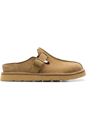Clarks Męskie sandały Solsbury Mule Slide, ciemny piasek zamsz, 44 EU, , 44 EU