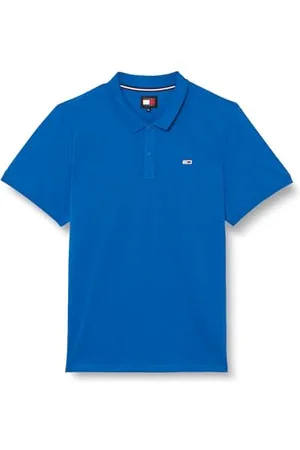 Tommy Hilfiger Męska koszulka polo TJM Slim Placket EXT, perski niebieski, XXL, , XXL