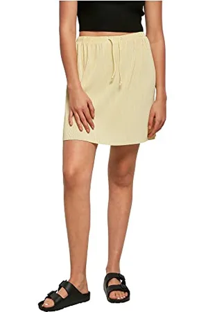 Urban classics Damska spódnica plisowana, mini Skirt, basic mini spódnica dla kobiet, dostępna w 2 kolorach, rozmiary XS - 5XL, , 3XL