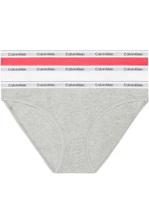 Calvin Klein Damskie majtki w kształcie bikini, elastyczna bawełna, opakowanie 3 szt, , XXL duże rozmiary