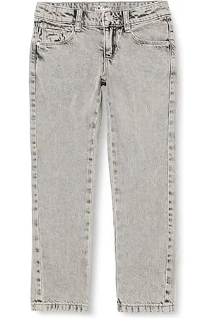 QS by s.Oliver Dziewczęce spodnie jeansowe, Kathy Slim Fit Grey 116/REG, , 116 cm