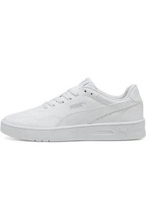 PUMA Court Lally Sneaker damskie buty sportowe, White White Cool Light Gray, 39 EU