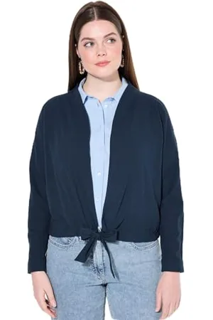 Ulla Popken Damskie duże rozmiary, duże rozmiary, plus size, bolerko z lnu, , 54-56