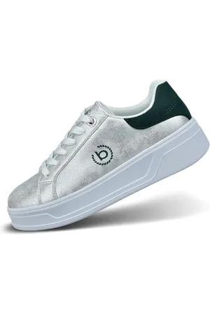 Bugatti Damskie buty sportowe 435-AIE03, srebrne/ciemnozielone, 42 EU, , 42 EU