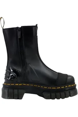 Dr. Martens Chelsea Boot, Płazy Kobieta, Czarny Frędzle Lux & Black Ajax & Black Soft Patent Pu, 41 EU, , 41 EU