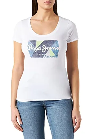 Pepe Jeans Koszulka damska Dafne, 800 biały, Rozmiar Uniwersalny/S