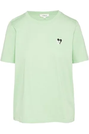 QS by s.Oliver T-shirt o luźnym kroju z haftem w kształcie serca, , 36