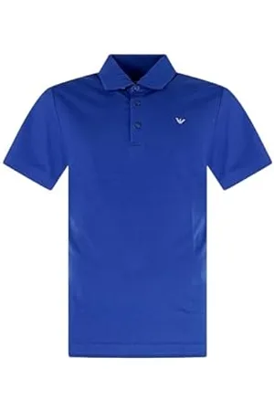 Emporio Armani Męska niezbędna odzież plażowa polo niebieska XXL, , XXL