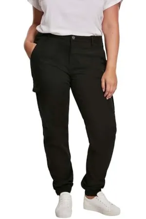 Urban classics Damskie spodnie typu cargo z wysokim stanem, , 34 PL