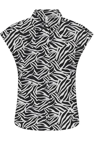 ONLY Onlnova Life Vis S/S Clay Shirt AOP, , XL