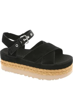 UGG Sandały damskie Aubrey na kostkę, czarne, 43 EU, , 42 EU