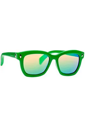 Italia Independent Unisex dla dorosłych 0011-033-000 okulary przeciwsłoneczne, zielone (Verde), 53.0
