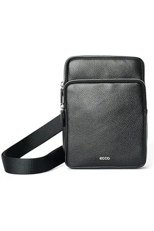 Ecco Uniseks North South Pouch torba crossbody, czarna, S, , Small