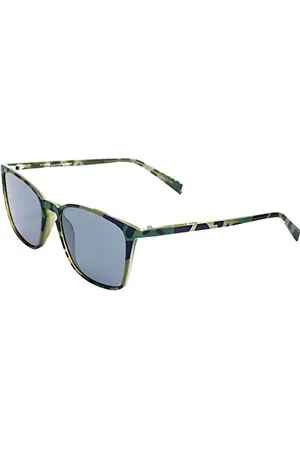 Italia Independent Unisex dla dorosłych 0037-035-000 okulary przeciwsłoneczne, zielone (Verde), 52.0